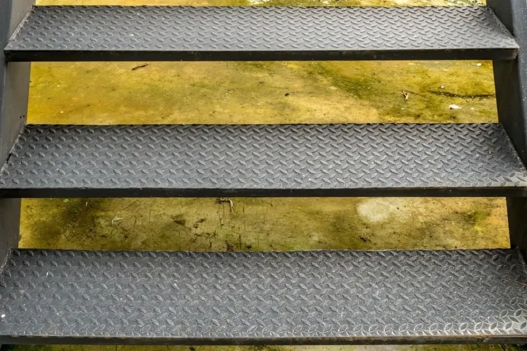 exterior metal steps