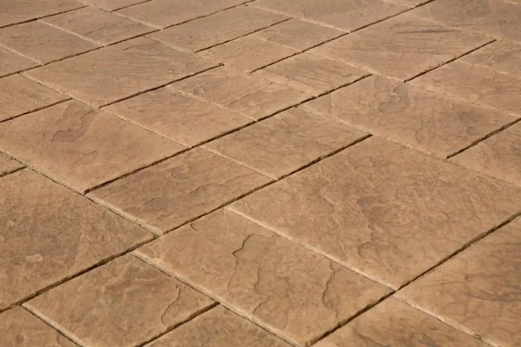 stamped concrete driveway